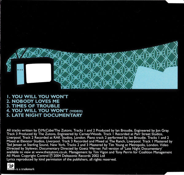 Zutons - You Will You Won't... - Used CD image 7