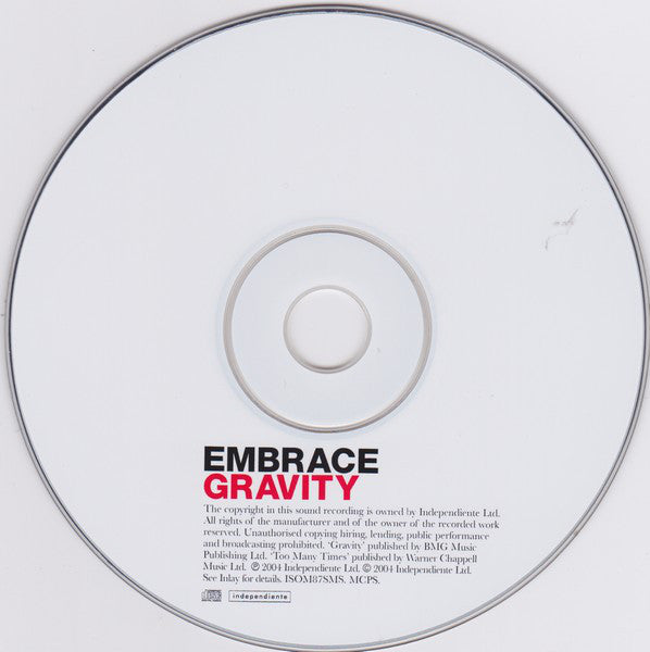 Embrace - Gravity - Used CD image 3