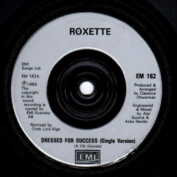 Roxette - Dressed For Success - Used Vinyl Record 7" image 7