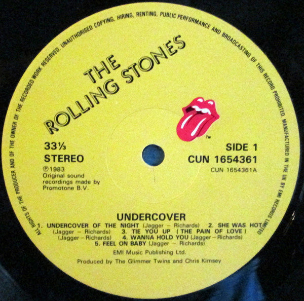 Rolling Stones - Undercover - Used Vinyl Record image 3