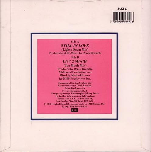 Jaki Graham - Still In Love - Used Vinyl Record 12" image 2
