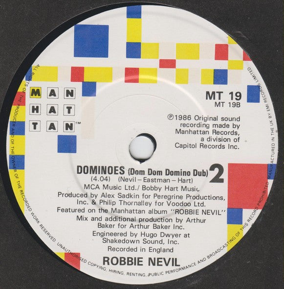 Robbie Nevil - Dominoes - Used Vinyl Record 7" image 8