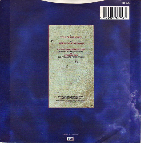 Whitesnake - Still Of The Night - Used Vinyl Record 7" image 2