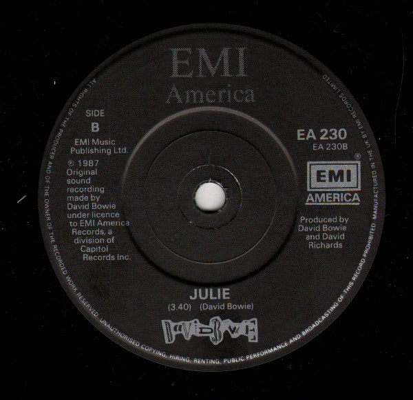 David Bowie - Day-In Day-Out - Used Vinyl Record 7" image 8