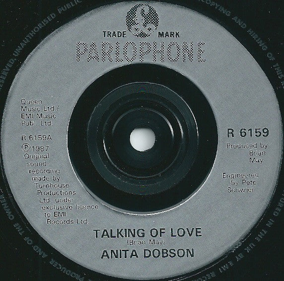 Anita Dobson - Talking Of Love - Used Vinyl Record 7" image 3