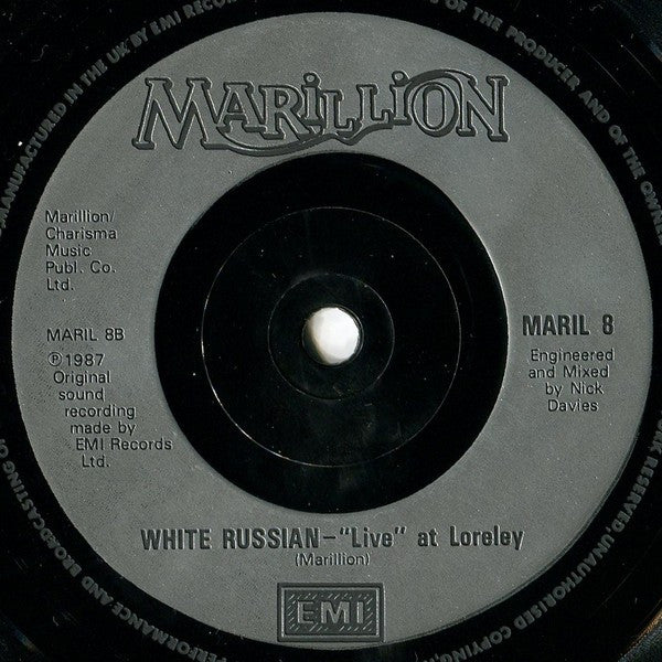 Marillion - Warm Wet Circles (Remix) - Used Vinyl Record 7" image 4