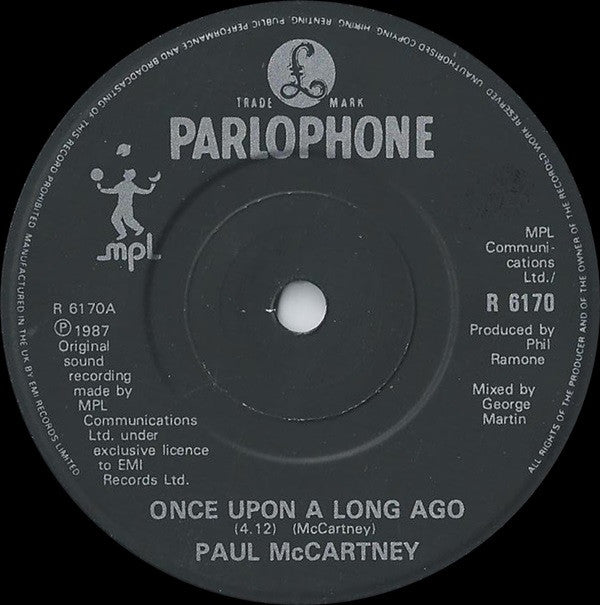 Paul McCartney - Once Upon A Long Ago - Used Vinyl Record 7" image 3