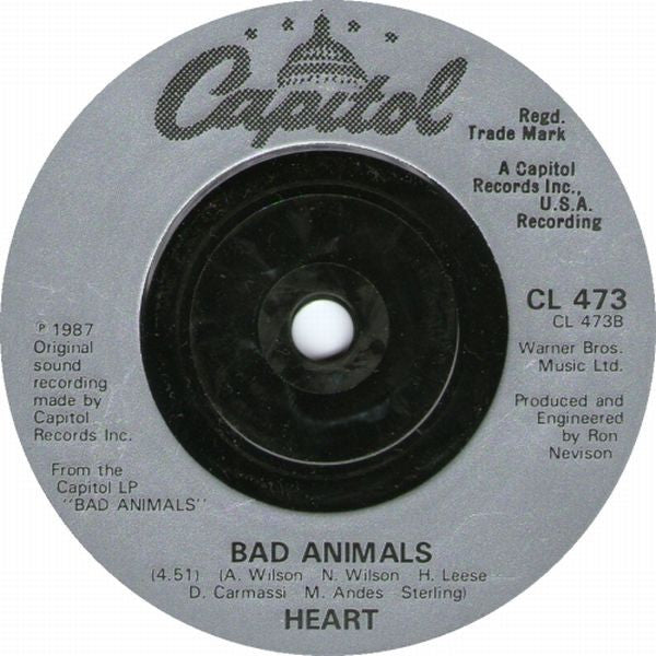 Heart - re's The Girl - Used Vinyl Record 7" image 8