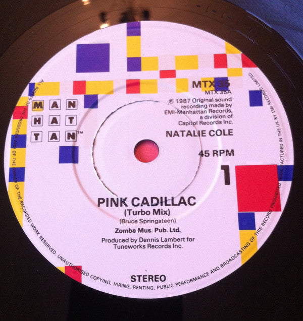 Natalie Cole - Pink Cadillac - Used Vinyl Record 7" image 6