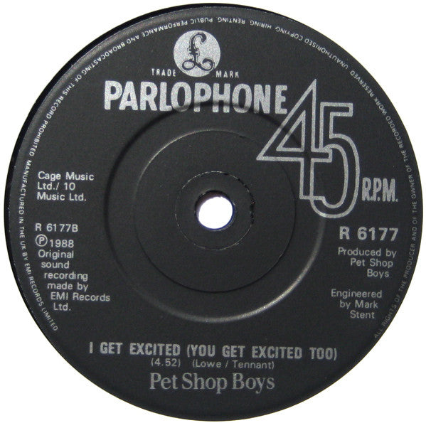 Pet Shop Boys - Heart - Used Vinyl Record 7" image 4