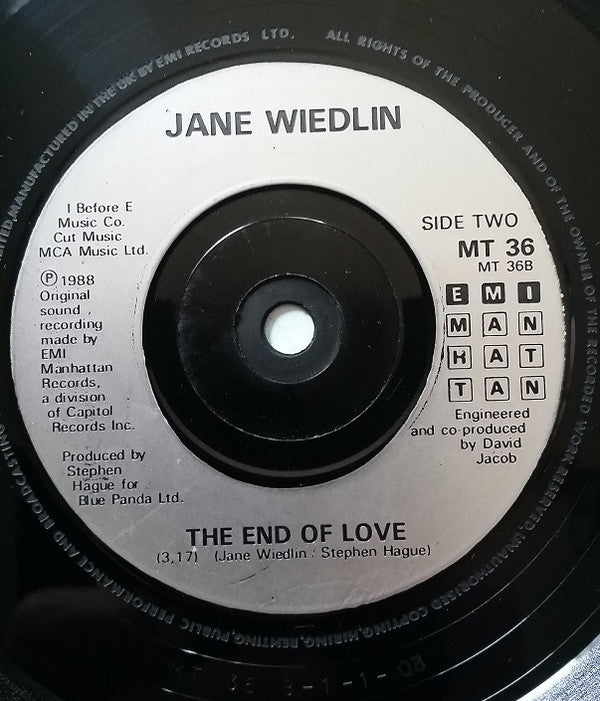 Jane Wiedlin - Rush Hour - Used Vinyl Record 7" image 8