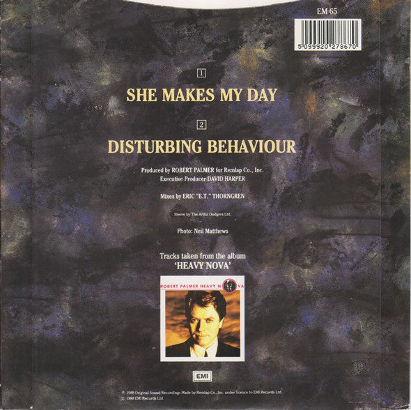 Robert Palmer - She Makes My Day - Used Vinyl Record 7" image 2