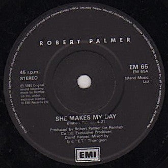 Robert Palmer - She Makes My Day - Used Vinyl Record 7" image 3
