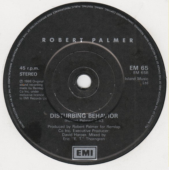 Robert Palmer - She Makes My Day - Used Vinyl Record 7" image 4