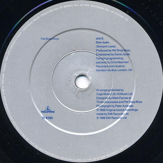 Pet Shop Boys - Domino Dancing - Used Vinyl Record 7" image 8