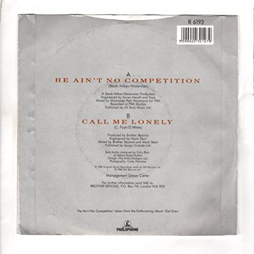 Brother Beyond - He Ain't No Competition - Used Vinyl 12" image 3