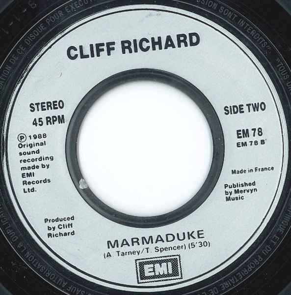Cliff Richard - Mistletoe & Wine - Used Vinyl Record 7" image 7