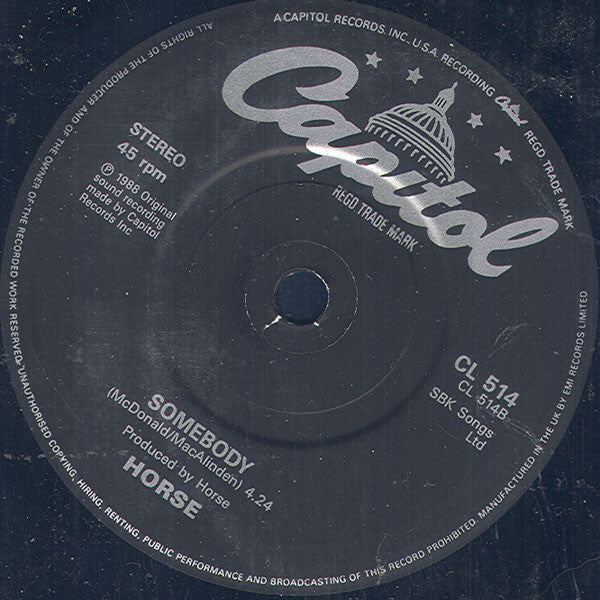 Horse - You Could Be Forgiven - Used Vinyl Record 7" image 4