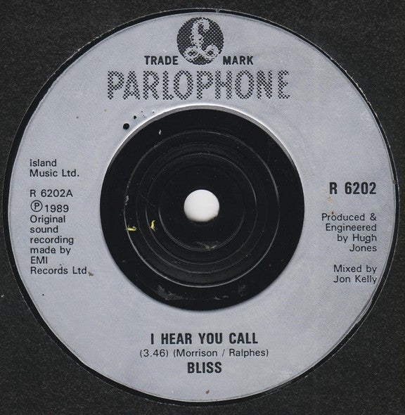 Bliss - I Hear You Call - Used Vinyl Record 7" image 3