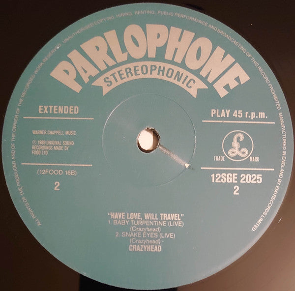 Crazyhead - Have Love, Will Travel - Used Vinyl Record 12" image 4