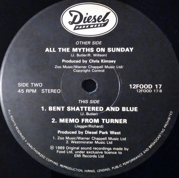 Diesel Park West - All The Myths On Sunday - Used Vinyl Record 12" image 8