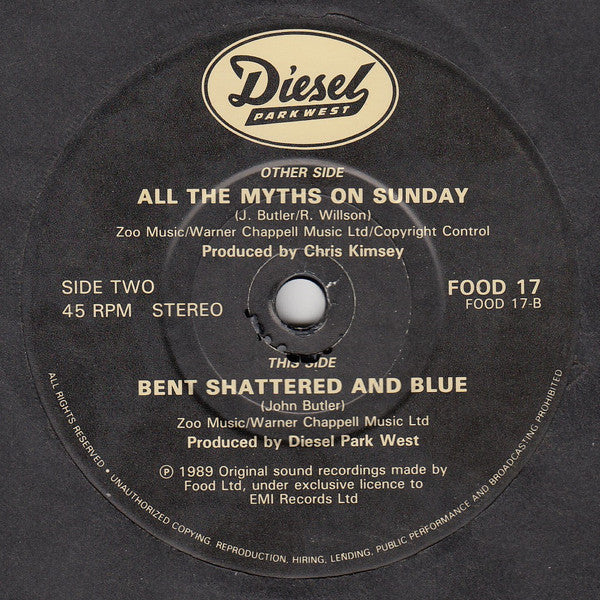 Diesel Park West - All The Myths On Sunday - Used Vinyl Record 7" image 4