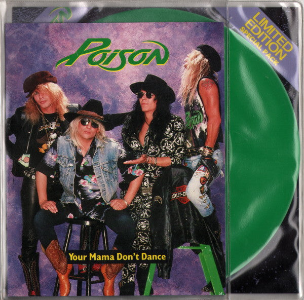 Poison - Your Mama Don't Dance - Used Vinyl Record 7" image 1
