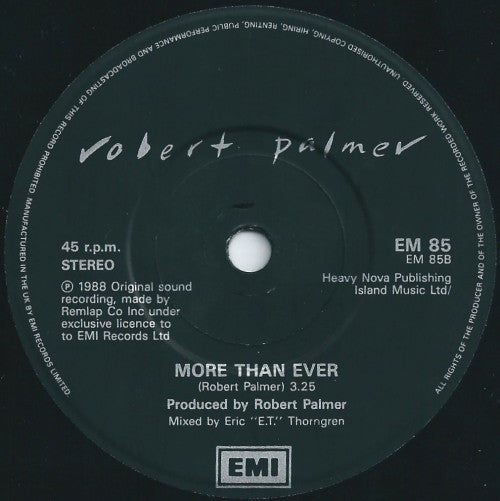 Robert Palmer - Change His Ways - Used Vinyl Record 7" image 4