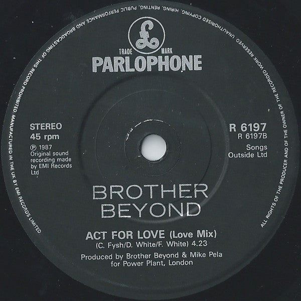 Brother Beyond - Can You Keep A Secret? - Used Vinyl Record 7" image 4