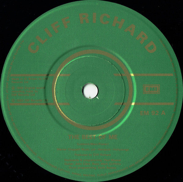 Cliff Richard - Best Of Me - Used Vinyl Record 7" image 7