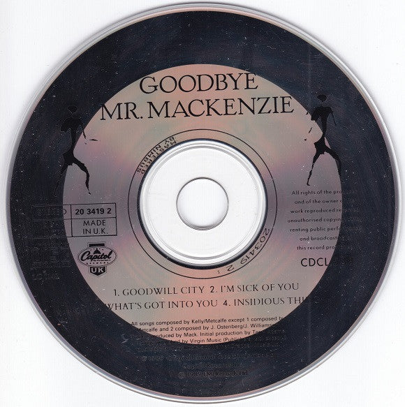Goodbye Mr. Mackenzi - Goodwill City / I'm Sick Of You - Used CD image 3