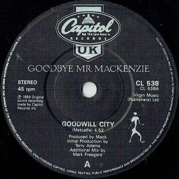 Goodbye Mr. Mackenzi - Goodwill City / I'm Sick Of You - Used Vinyl Reco image 7