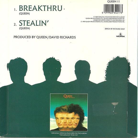 Queen - Breakthru - Used Vinyl Record 7" image 2