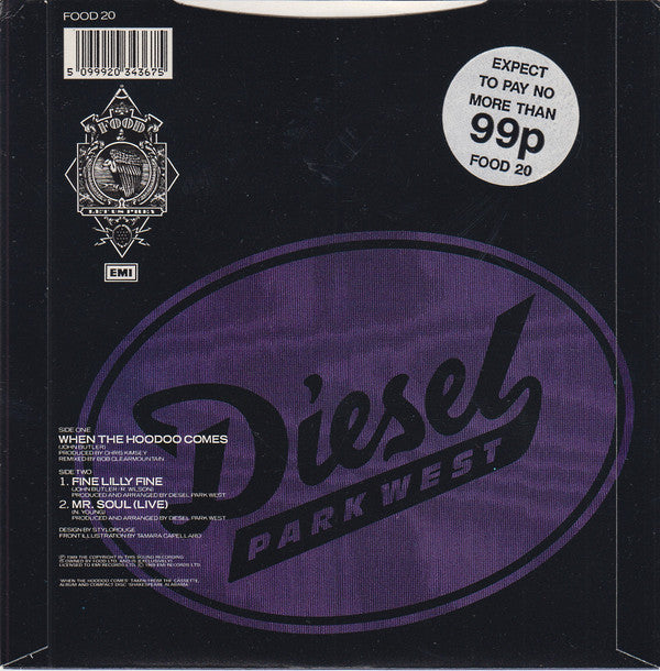 Diesel Park West - When The Hoodoo Comes (The Hoodoo Ep) - Used Vinyl image 2