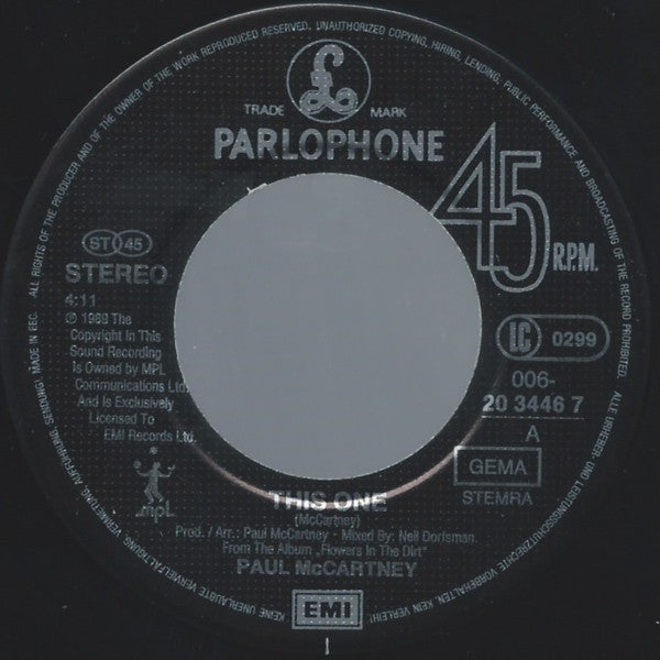 Paul McCartney - This One - Used Vinyl Record 7" image 3