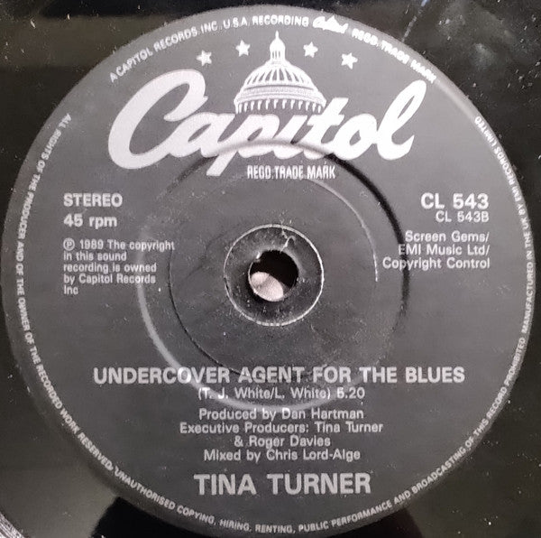 Tina Turner - Best - Used Vinyl Record 7" image 4