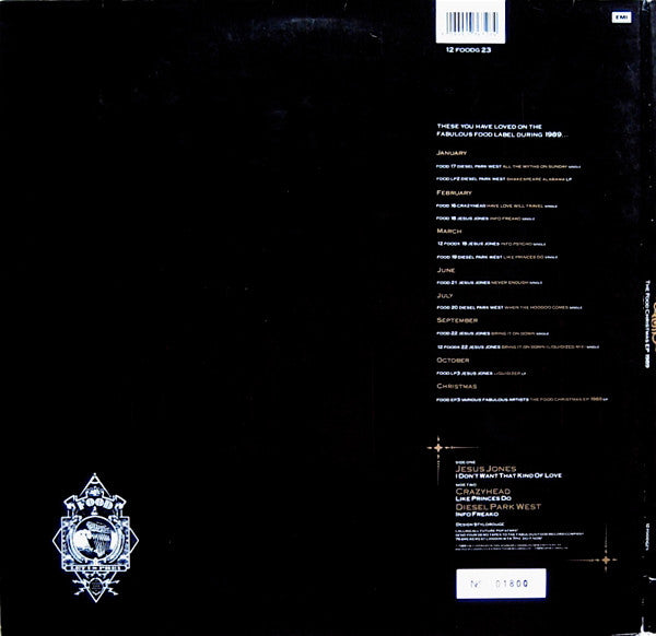 Jesus Jones - Food Christmas EP 1989 - Used Vinyl Record 12" image 2
