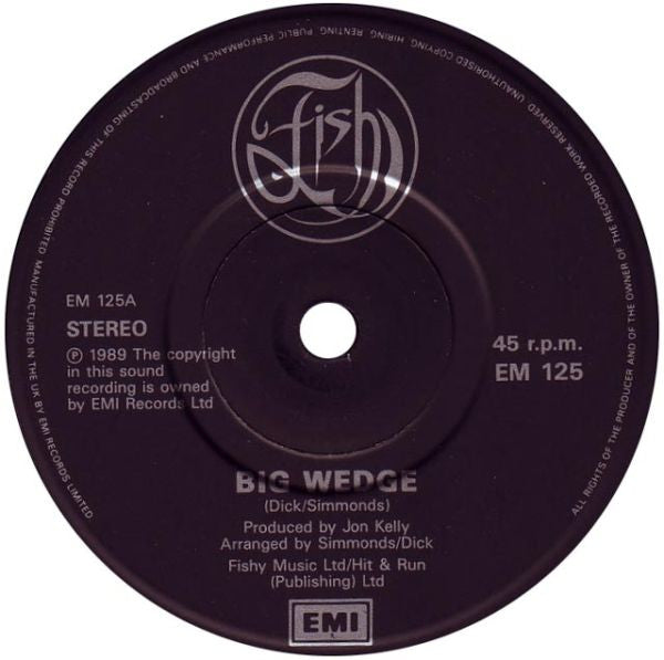 Fish - Big Wedge - Used Vinyl Record 7" image 3