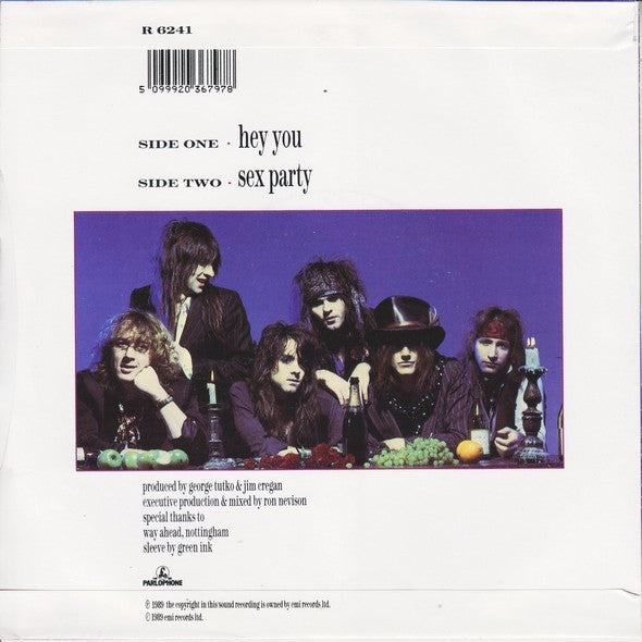 Quireboys - Hey You - Used Vinyl Record 7" image 2