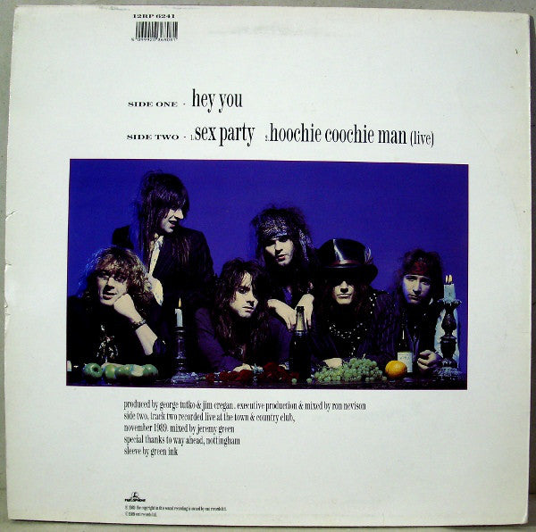 Quireboys - Hey You - Used Vinyl Record 12" image 2