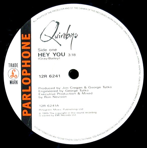 Quireboys - Hey You - Used Vinyl Record 12" image 4