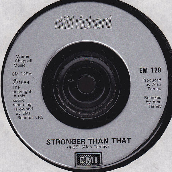 Cliff Richard - Stronger Than That (Radio Edit) - Used Vinyl Record 7 image 3