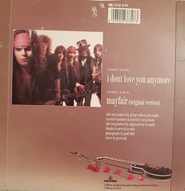 Quireboys - I Don't Love You Anymore - Used Vinyl Record 7" image 6