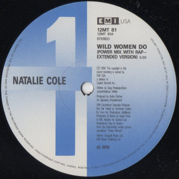 Natalie Cole - Wild Women Do - Used Vinyl Record 12" image 3