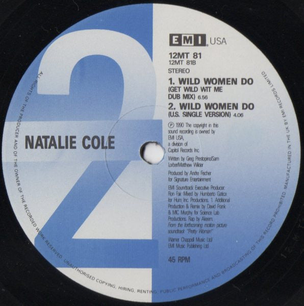 Natalie Cole - Wild Women Do - Used Vinyl Record 12" image 4