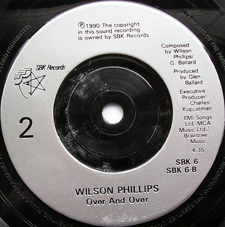 Wilson Phillips - Hold On - Used Vinyl Record 7" image 4