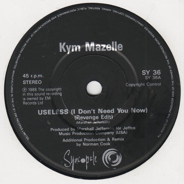 Kym Mazelle - Useless (I Don't Need You Now) - Used Vinyl Record 7" image 7