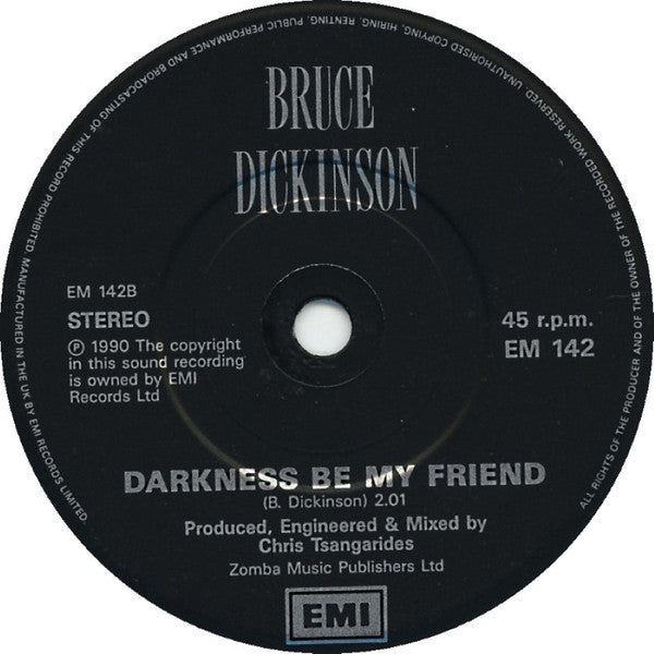 Bruce Dickinson - All The Young Dudes - Used Vinyl Record 7" image 4