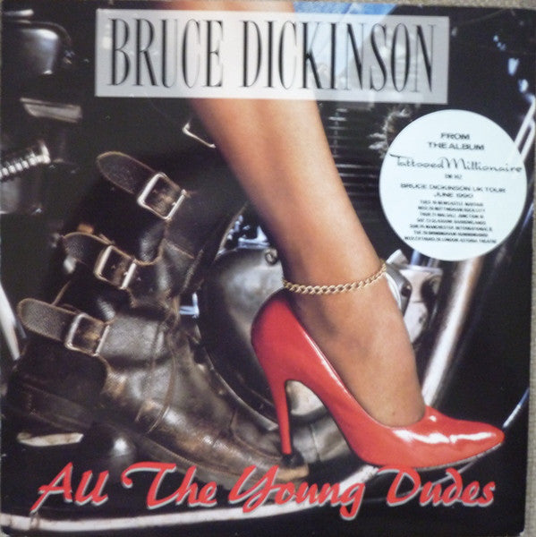 Bruce Dickinson - All The Young Dudes - Used Vinyl Record 7" image 5