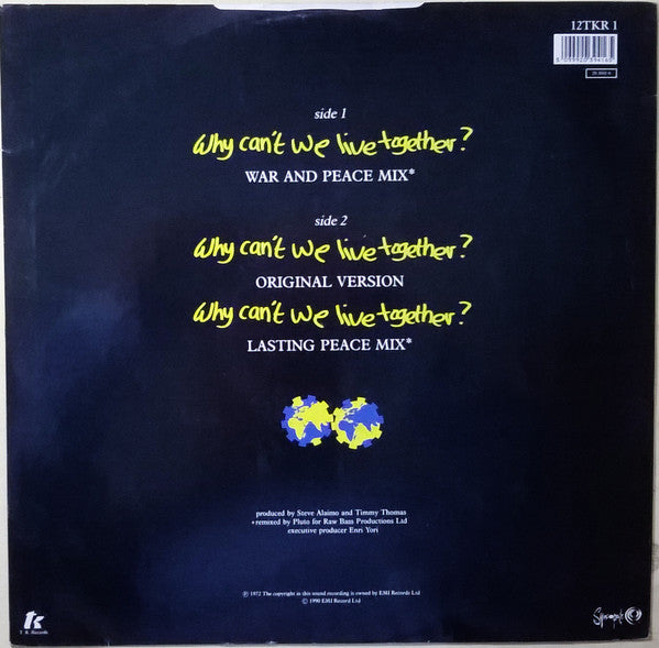 Timmy Thomas - Why Can't We Live Together? (1990 Remix) - Used Vinyl Re image 2